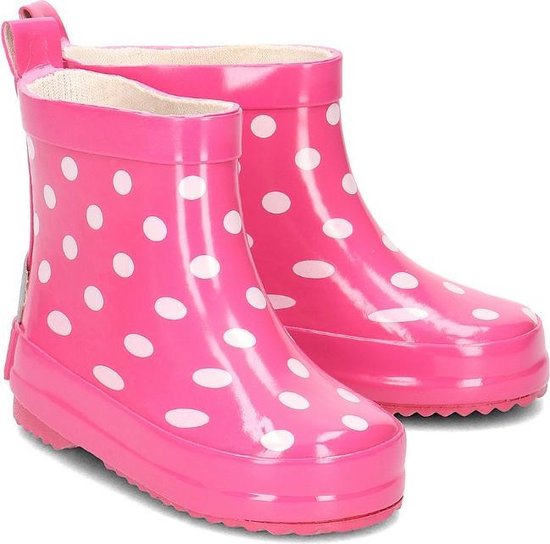 Playshoes Regenlaarzen Kinderen Stippen - Roze - Maat 18 | bol.com