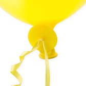 Wefiesta Ballonseals Met Ribbels Geel 100 Stuks