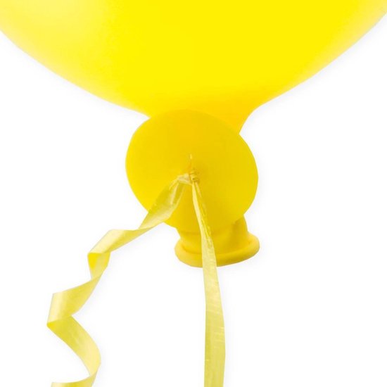 Ballon Snelsluiters Geel met Lint 100st