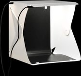 vidaXL Softbox met LED-lamp inklapbaar 23x25x25 cm wit