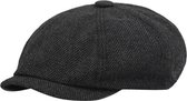 Newsboy cap Taurus - Visgraat - Zwart