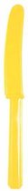 Gele Messen Plastic 10 stuks
