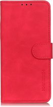 Retro rood agenda book case hoesje Samsung Galaxy A71
