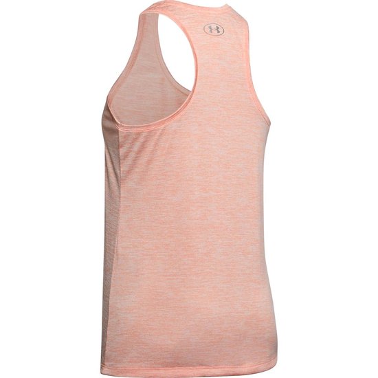 Herrie web Hoop van Under Armour Tech Tank-Twist Dames Sporttop - Maat XL - Peach Frost | bol. com