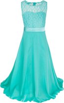 Feestjurk KIDS long Aqua Groen (10 kleuren)