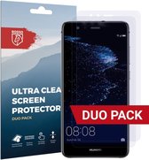 Rosso Screen Protector Ultra Clear Duo Pack Geschikt voor Huawei P10 Lite | TPU Folie | Case Friendly | 2 Stuks
