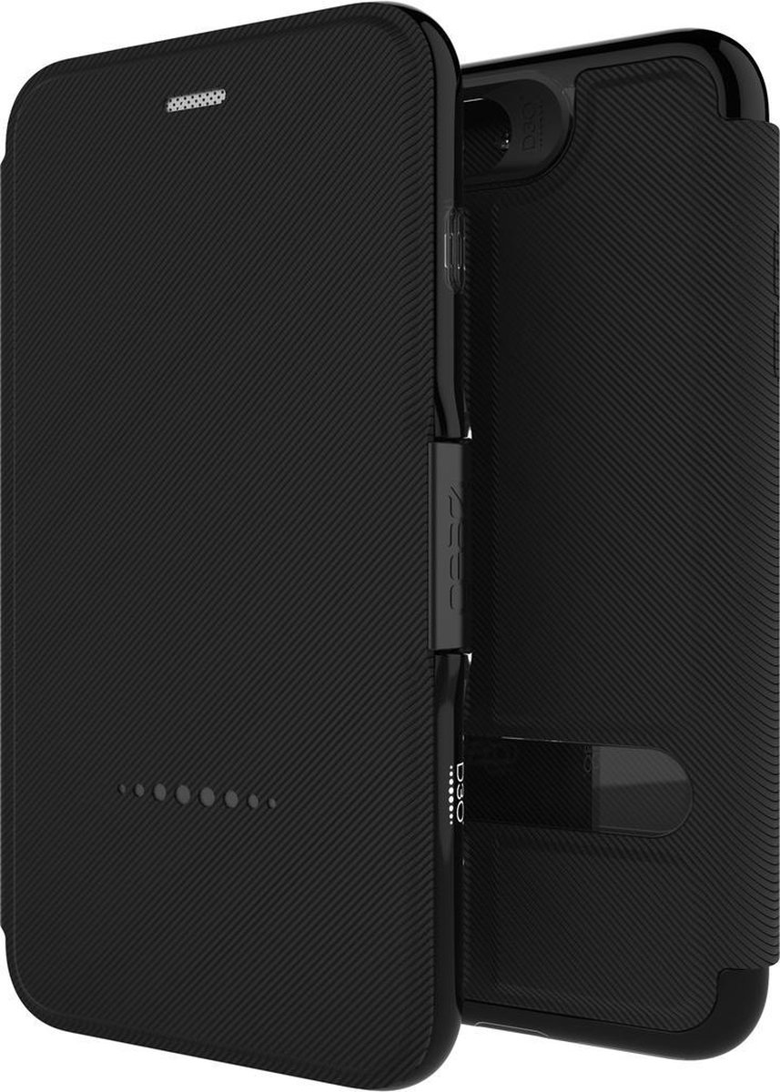 Gear4 Oxford iPhone 7 Plus 8 Plus hoesje - Black Case