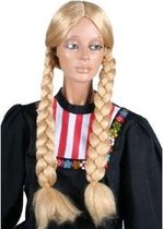 Pruik Vlecht Blond