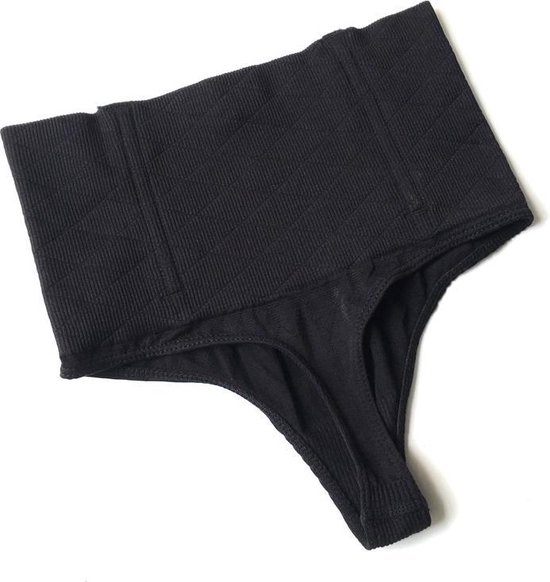 gebaar spiraal In Correctie ondergoed shapewear - High waist string zwart maat 40/42 | bol.com