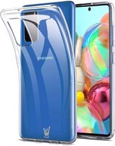 Samsung A71 Hoesje - Samsung Galaxy A71 Hoesje Transparant Siliconen Case
