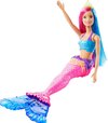 foto van Barbie Dreamtopia Zeemeermin met roze en blauw haar - Barbiepop