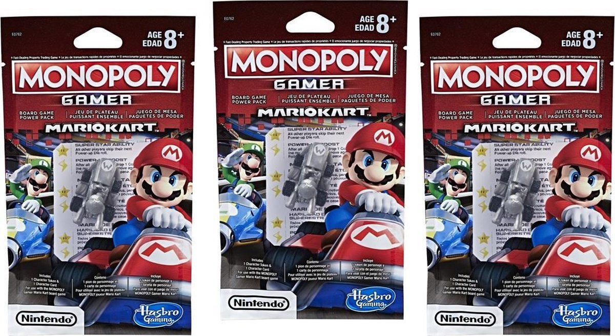 Monopoly Gamer Mario Kart Power Pack 3 zakjes Voordeelbundel Games