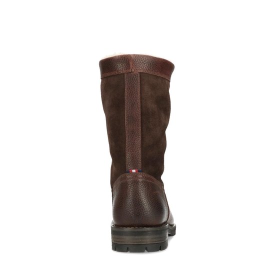 | Manfield Heren Bruine laarzen met imitatiebont Bruine laarzen met imitatiebont voering Heren | MANFIELD