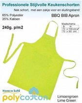 HomÃ©Ã© - Keukenschorten BBQ BIB Apron - Lemon groen 70x100 cm  - Leverbaar in: 70x100