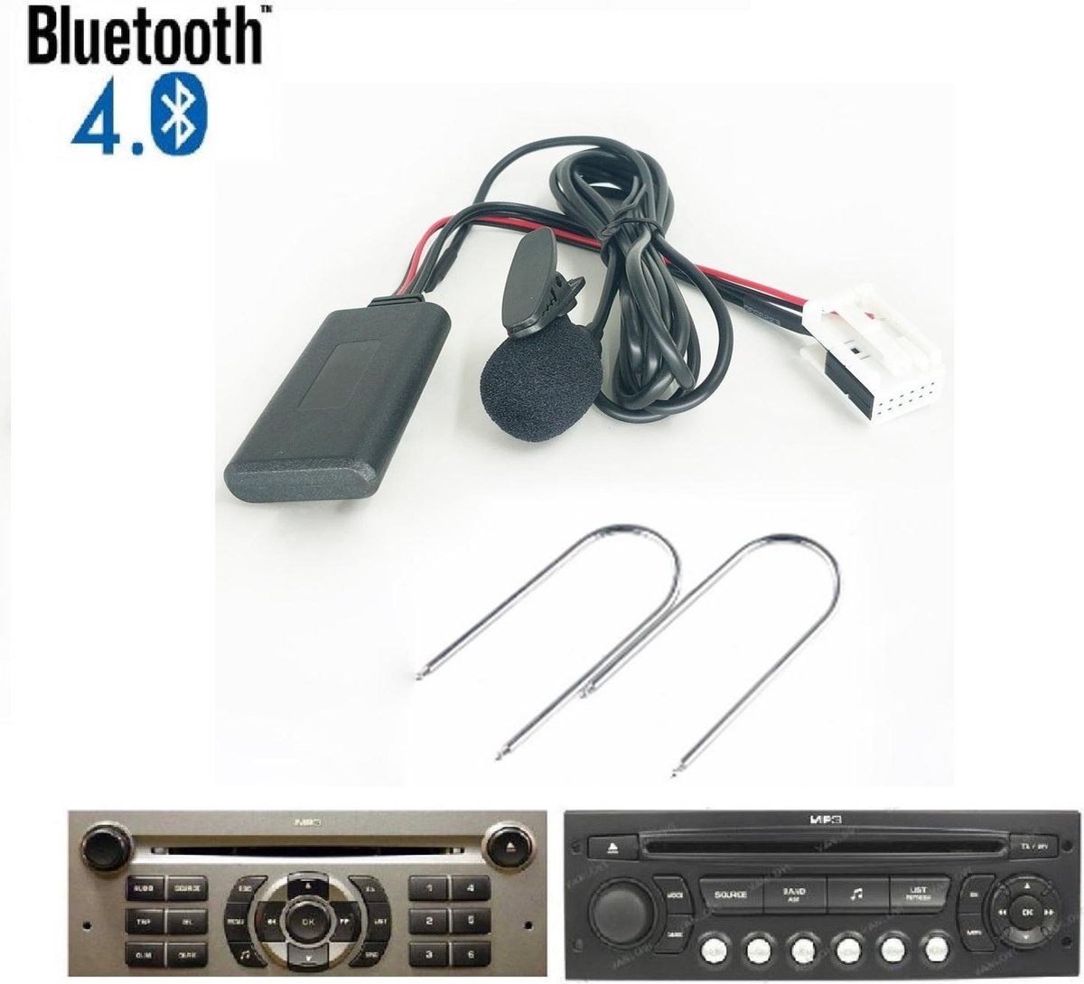 Peugeot 207 307 308 407 Bluetooth Carkit Bellen Muziek Streaming Adapter  Aux Module... | bol.com