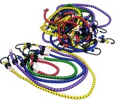 Sterke elastische spanbanden snelbinder bagagebinder 20 delig met metalen haken