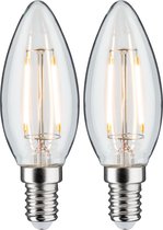 Lampe à bougie LED Paulmann - 2W / E14 - 2 pièces