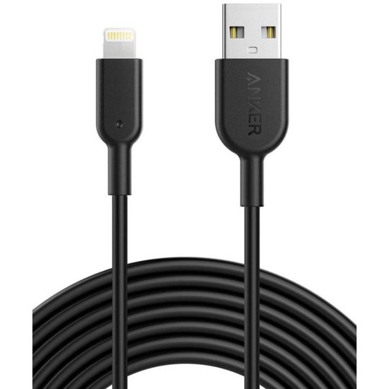 Anker PowerLine II Apple Lightning Kabel 3m Zwart | bol.com