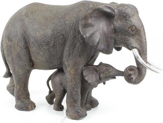 - beeldje - olifant - met - jong | bol.com