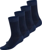 Bambocks Bamboe sokken 4-paar gestreept zwart/blauw