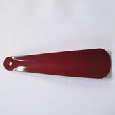 Schoen aantrekker, metaal, 16.5cm - gelakt bordeaux rood
