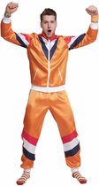 Fout trainingspak - retro - foute kleding - party outfit - Carnaval kostuum - dames - heren - 80s - Holland - oranje - Maat M/L