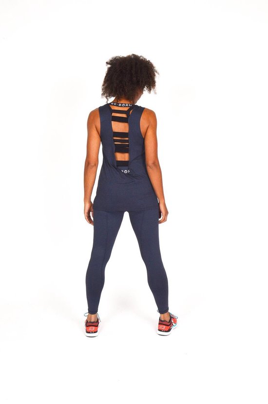 Re-Born Lange Sport Legging Dames - Navy - Maat XL van Merkloos — afbeelding 4
