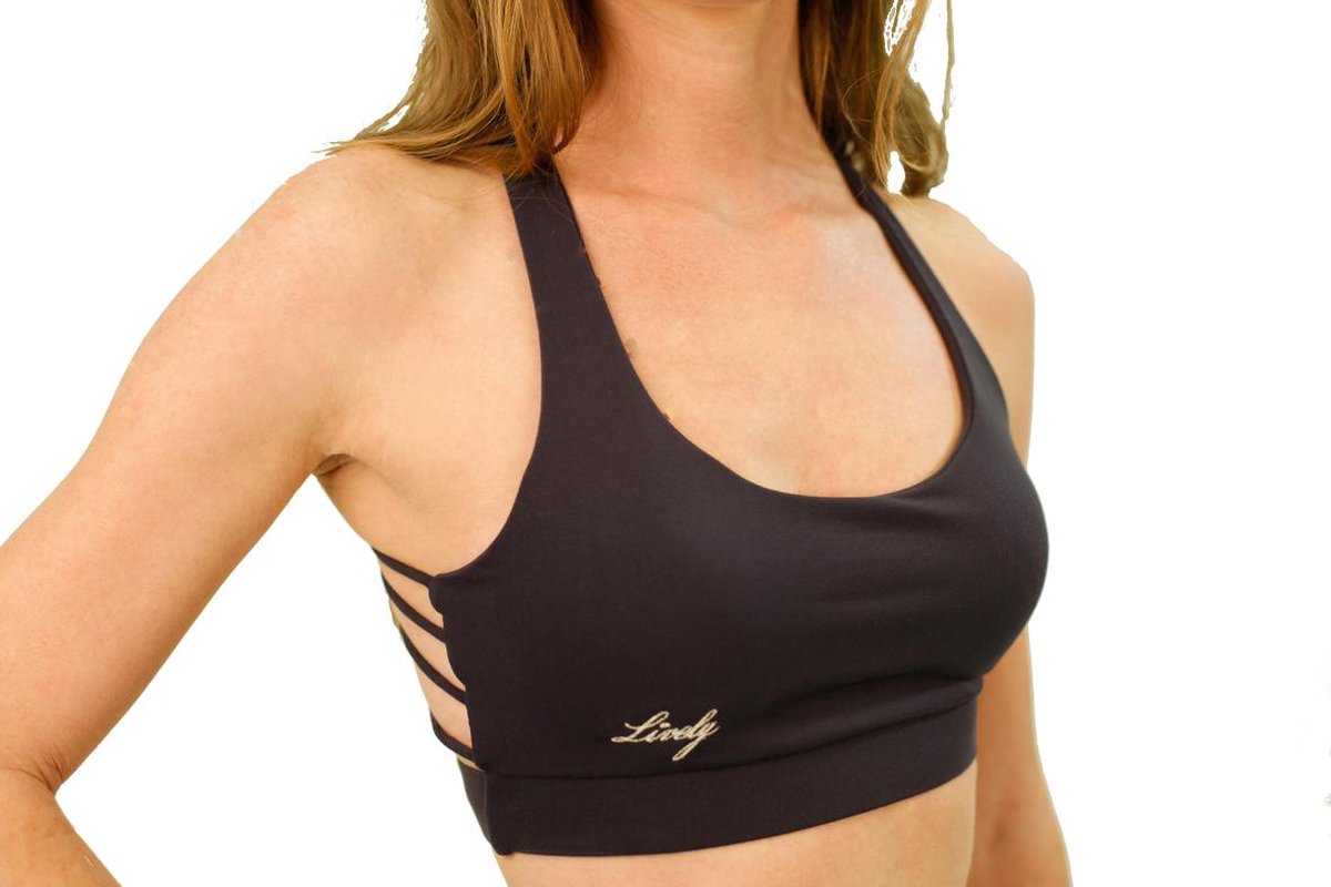 Yoga set- sport bh en capri-gym- Donker grijs - Small