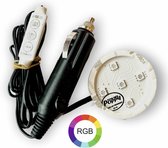 RGB-LED-Aanstekerplug - Origineel- POPPY GRACE MATE® -Led base 12-24 Volt - Poppy lampje -Poppy auto - Poppy led - Poppy lampje voor luchtverfrisser - LED lampje Poppy - vrachtwage