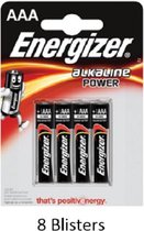 32 stuks (8 blisters a 4 stuks) Energizer Alkaline Power AAA