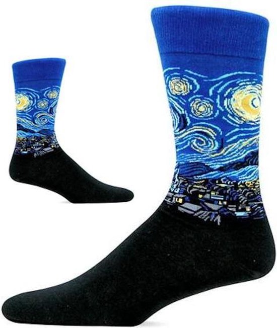 Kunst sokken - van - - Blauw - maat 40-45 | bol.com