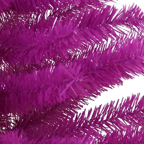 Paarse Kunst Kerstboom met Standaard 45 cm