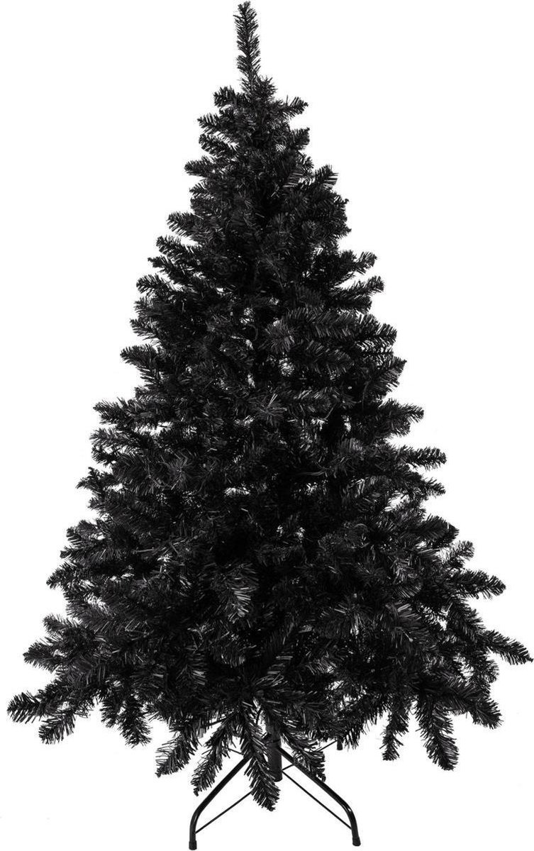 Zwarte kerstboom Excellent Trees® Stavanger Black 240 cm - Luxe uitvoering  | bol.com