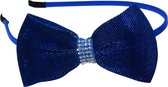 Jessidress Feestelijke Haar accessoires Haar Diadeem met haar strik met stras - Blauw