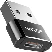 Ninzer USB A Female Connector naar USB C Female OTG Adapter