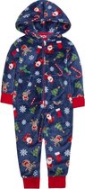 ONEZEE | Kerst Fleece Onesie | Blauw | 5-6 jaar