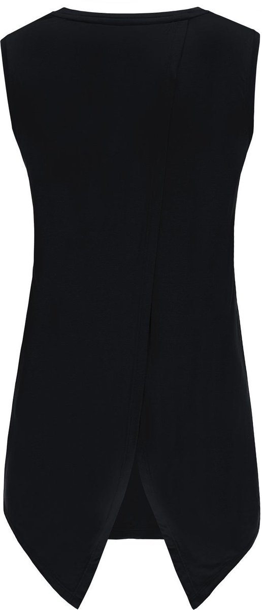 Re-Born - Sportkleding - Sport top mouwloos - Yogatop - Fitness top - Wijdere top - Dames - Zwart - Maat M van Re-Born — afbeelding 2