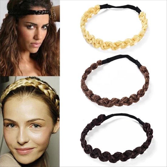 bol.com | Haarband Vlecht synthetische - haar accessoires- haarband -  haarband vlecht - haar...