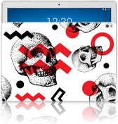 Tablet BackCover Lenovo Tab P10 Skull Rood