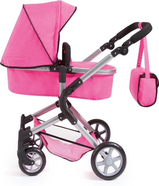 Bandits & Angels Luiertas Modern lichtroze met eigen naam (wit