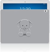 Lenovo Tab P10 Tablet Back Cover Grijs Baby Olifant