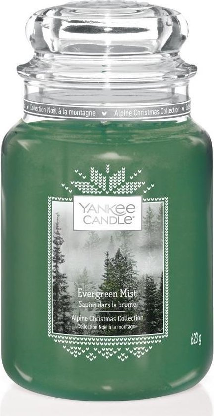 Yankee Candle Large Jar Geurkaars - Evergreen Mist