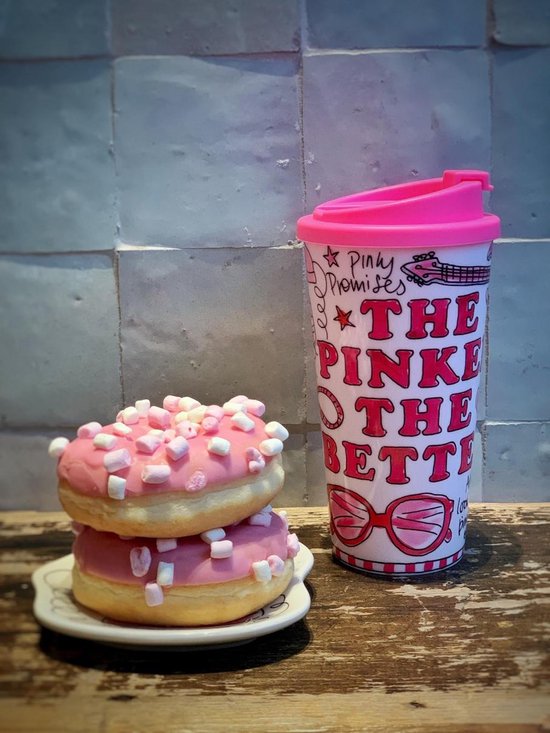 Amsterdam - Pink Days Set - Coffee to go beker & Plastic | bol.com