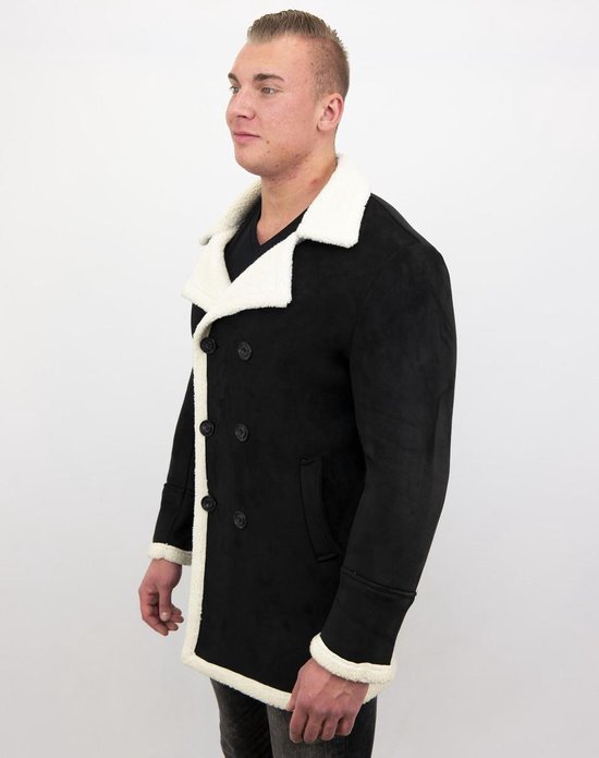TONY BACKER Imitatie Bontjas Parka Lammy Coat Zwart Maat: S TONY BACKER Imitatie Bontjas Parka Lammy Coat Zwart Maat: S
