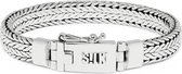 SILK Jewellery - Zilveren Armband - Alpha - 324.18 - Maat 18