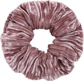 Scrunchie - Classy girl - Rib velvet - Roze