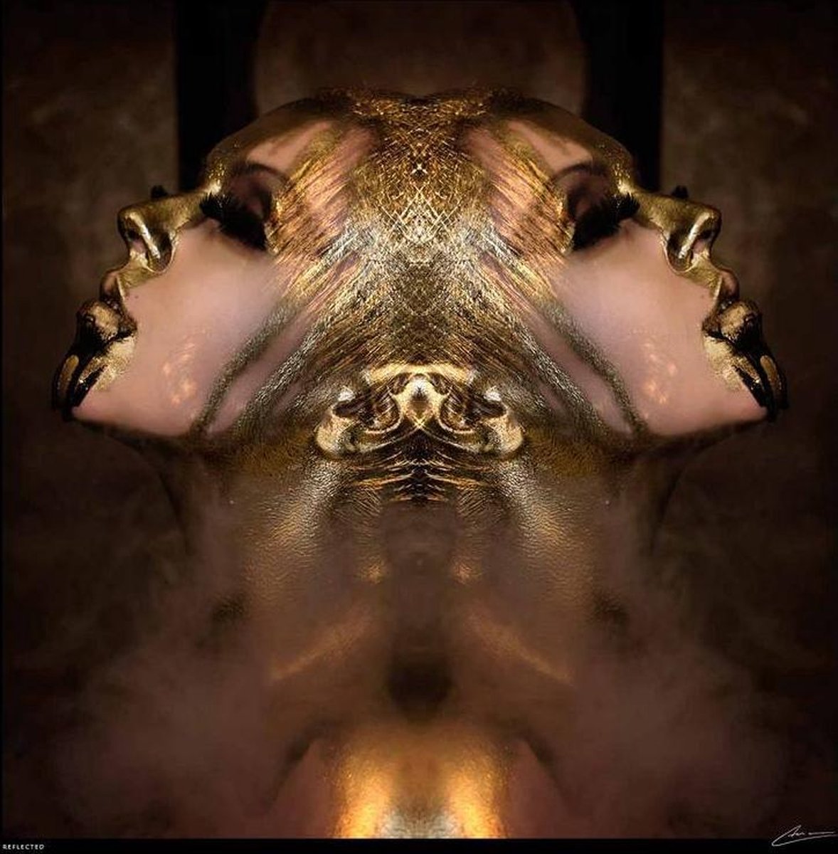 Bronze Kisses off Luxury| Plexiglas inclusief Dibond | Luxe Wanddecoratie |