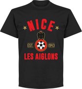 OGC Nice Established T-Shirt - Zwart  - XXL