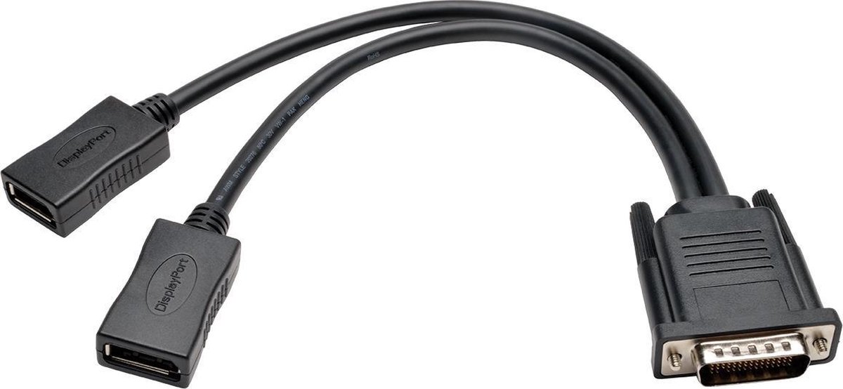 Tripp Lite P576-001-DP tussenstuk voor kabels DMS-59 2 x DisplayPort Zwart