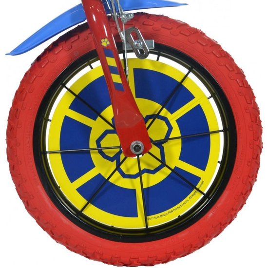 Dino Paw Patrol - Kinderfiets 12 Inch - van 2-4 Jaar - met Zijwieltjes - Jongensfiets Rood van Merkloos — afbeelding 5